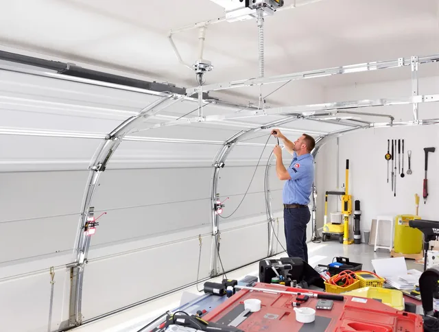Garage door cable repair service by Murrieta Garage Door Repair in Murrieta